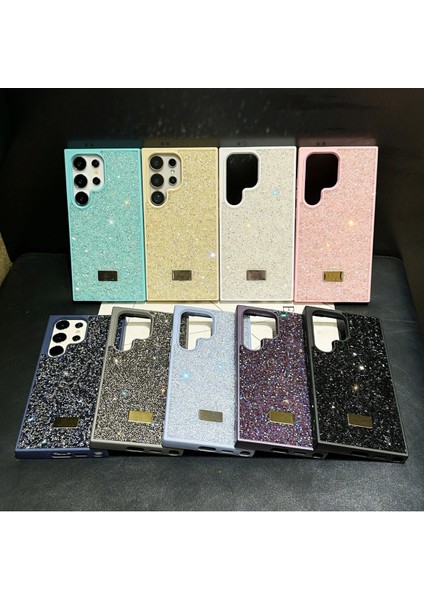 Samsung S24 Ultra Uyumlu – Elmas Tasarımlı, Pembe Taşlı, Işıltılı Pırlanta Silikon Kılıf