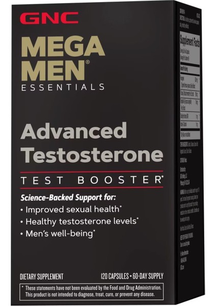 Mega Men Advanced Testosterone 120 Kapsül