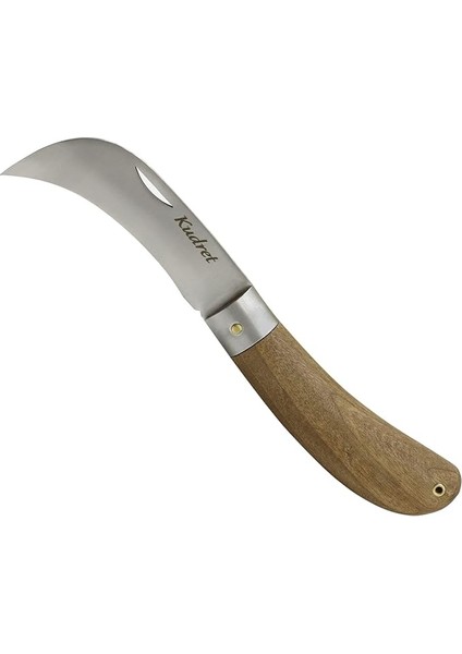 Aşı Bıçağı Eğri Uçlu Ara Çakı Bağ Bıçağı Paslanmaz Çelik