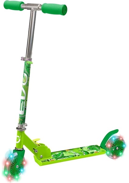 2 Tekerlekli Katlanabilir Dino Inline Işıklı Scooter