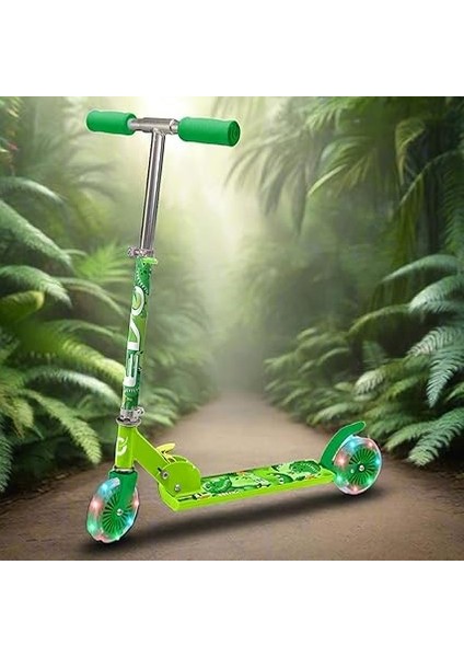 2 Tekerlekli Katlanabilir Dino Inline Işıklı Scooter indirimleri