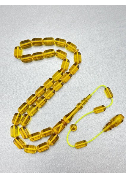 Ateş Kehribar Blok Zar Tespih