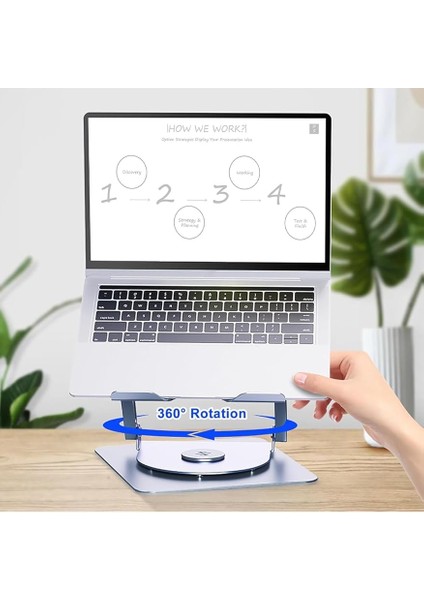 Bilgisayar Standı, Ayarlanabilir Yükseklik, Soğutucu Fanlı, Alüminyum, Gümüş, 10-15 Inç, Çift Fanlı fırsatları