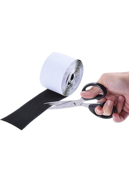 Sihirli Bant Pedalboard Pedal Montaj Bandı Bağlantı Elemanı Uzunluğu 2m Genişlik Gitar Pedal Panosu Için 5cm, 2'li Paket (1 Kanca + 1 Döngü) indirimleri