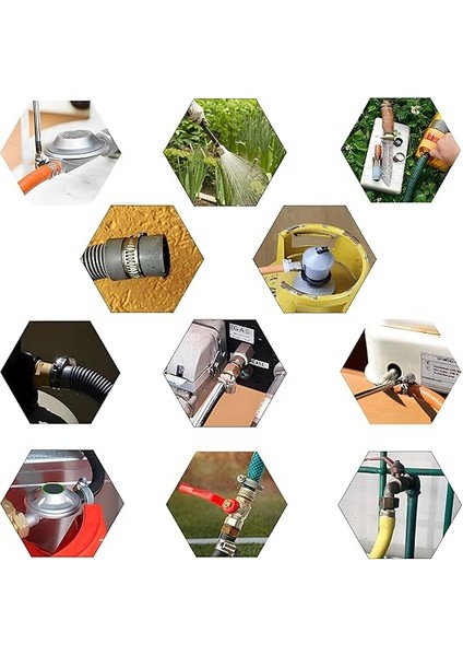 Adet Hortum Kelepçesi Tork Ayarlı 10X16 mm Paslanmaz Çelik Boru Metal Kelepçe Ayarlanabilir Klips modelleri