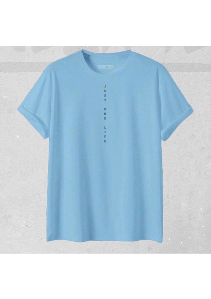 Yeni Sezon Oversize “ Just One Life “ Desenli T-Shirt