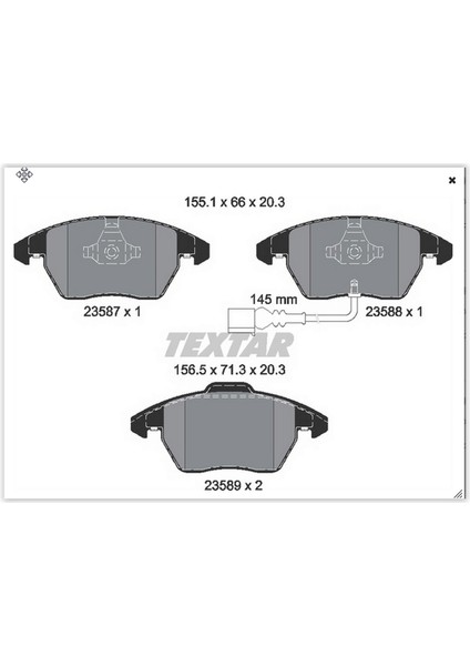 Mtxdpn Ön Balata Fişli Caddy Iii 04 - Golf Iv V Vi 97 - Jetta Passat 05 - Polo 09 - Octavia 04 -