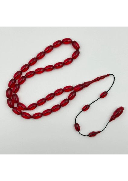 Kırmızı Blok Zar Ateş Kehribar Tespih – Özel El Işçiliği (Bülbül Atölye) modelleri