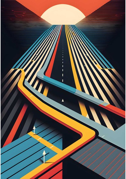 Fütüristik Yolculuk Kanvas Tablo Salon Oturma Odası Duvar Resim fiyatları