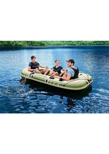 Hydro-Force Voyager X3 Şişme Sal Seti, Şişme Bot, El Pompası, Kürekler, Koltuklar, Araç Gereç Torbası, Taşıma Çantası, Üç Kişilik, Balıkçılık Için Ideal fiyatları