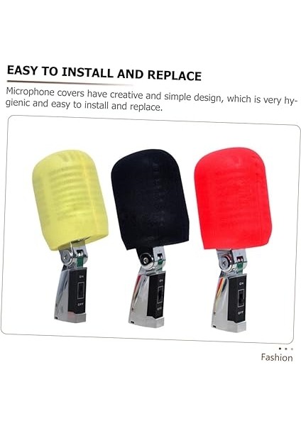 15ADET Kalın Mikrofon Kapağı Seti Rüzgar Önleyici Mikrofona Uygun Sünger Kılıf Renk Seçenekleri ile Kaydını Iyileştirin indirimleri
