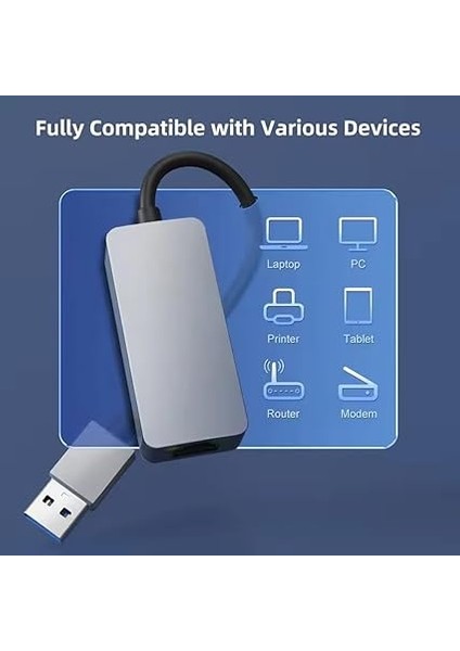 PX-4743 USB To Gigabit Ethernet, Usb3.0 To RJ45 10/100/1000/2500MBPS Gigabit Internet Çevirici, USB To Ethernet Dönüştürücü Adaptör indirimleri