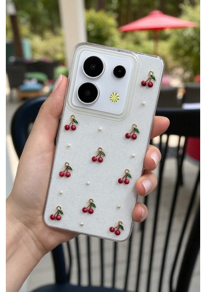 Xiaomi Note 13 Pro 4g Uyumlu – Epoksi Kiraz Desenli, Şeffaf, Darbe Dayanıklı Telefon Kılıfı fiyatları
