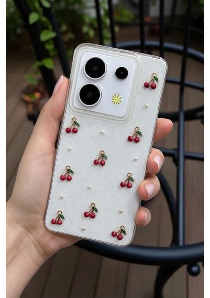 Xiaomi Note 13 Pro 4g Uyumlu – Epoksi Kiraz Desenli, Şeffaf, Darbe Dayanıklı Telefon Kılıfı indirimleri