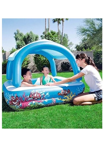 Hediye-Bestway Gölgelikli Oyun Havuzu - 147X147X122CM - 52192 fiyatları