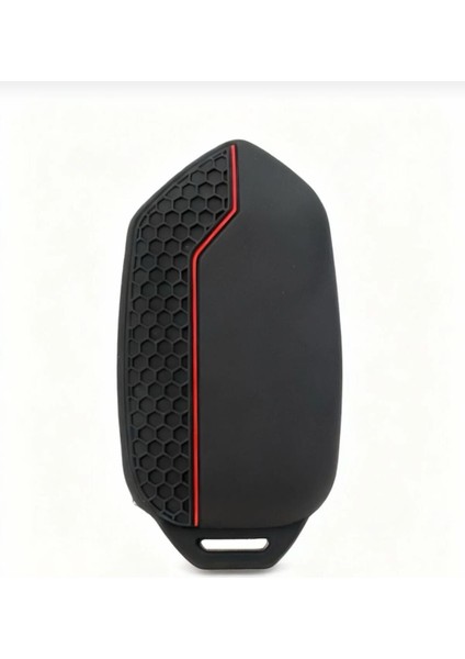 Togg T10X Uyumlu 3 Butonlu Anahtar Koruma Kılıfı Petek Desenli Kırrmızı Çizgili fiyatları