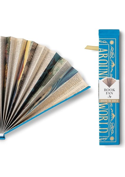 Kitap Şeklinde Yelpaze Around The World