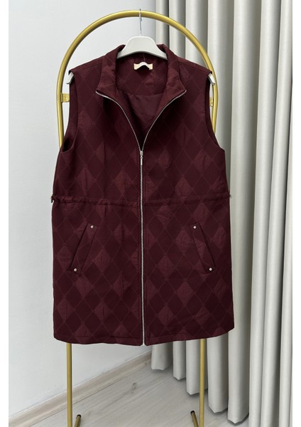 Jupe Mevsimlik Full Fermuar Kapamalı Ayarlanabilir Bel Büzme Detaylı Astarlı Kapitone Yelek fırsatları