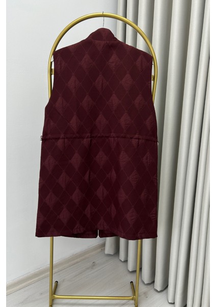 Jupe Mevsimlik Full Fermuar Kapamalı Ayarlanabilir Bel Büzme Detaylı Astarlı Kapitone Yelek indirimleri