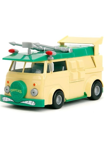 Toys - Ninja Turtles Parti Vagonu, Metal Model Araba, 1:32, Teenage Mutant Ninja Kaplumbağalar Metal Parti Minibüsü, 13,5 Cm, 8 Yaşından Büyük Hayranlar ve Çocuklar Için