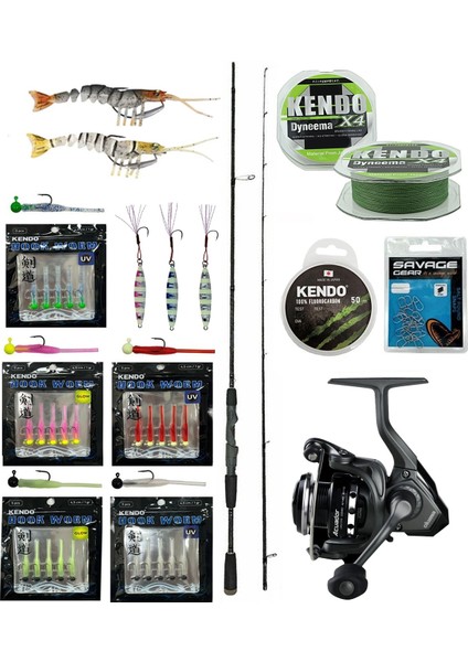 Yekoutdoor Hookworm Lrf Seti Okuma Epixor Ultra Light Game 213CM 1-8gr Olta Kamışı&okuma Acuador 2500A Olta Makinesi