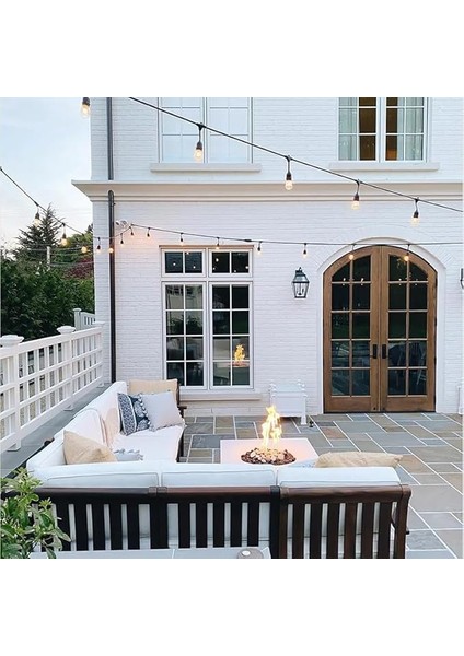 Geldi Bahçe Aydınlatma Armatürü, E27 Duy, 20 Ampul Kapasiteli, 10 Metre, Siyah Bahçe Organizasyon Işığı Eklenip Uzatılabilir Cata Sarmaşık Dış Mekan Aydınlatma fırsatları