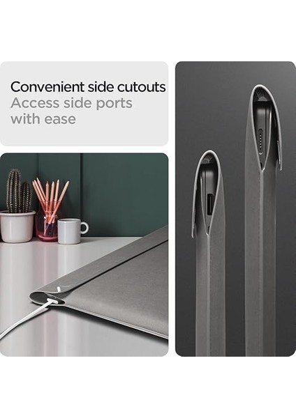 16'' MacBook & Notebook Laptop Taşıma Çantası Valentinus S Sleeve Gray - AFA06424 fırsatları