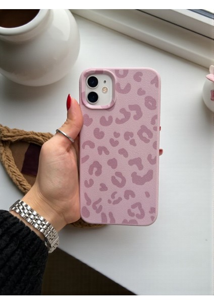 iPhone 11 Uyumlu Pembe Leopar Desenli Ince Yumuşak Silikon Kılıf fiyatları