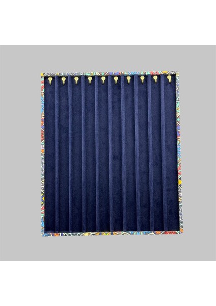 Otantik Desenli Kadife Kumaşlı Katlanabilir Ayaklı 10'lu Koleksiyon Tesbih Panosu modelleri