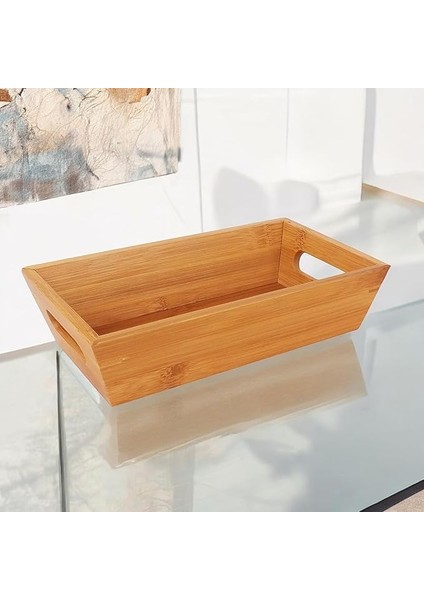 Deconox Bambu Ekmek Sepeti 23X13X7CM, Bambu Ekmeklik, Bambu Ekmek Sunumluk