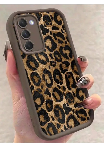 Samsung Galaxy S21 Fe Uyumlu – Leopar Desenli Şık ve Dayanıklı Silikon Kılıf fiyatları