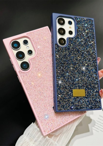 Samsung S25 Ultra Uyumlu – Elmas Tasarımlı, Lacivert Taşlı, Işıltılı Pırlanta Silikon Kılıf modelleri