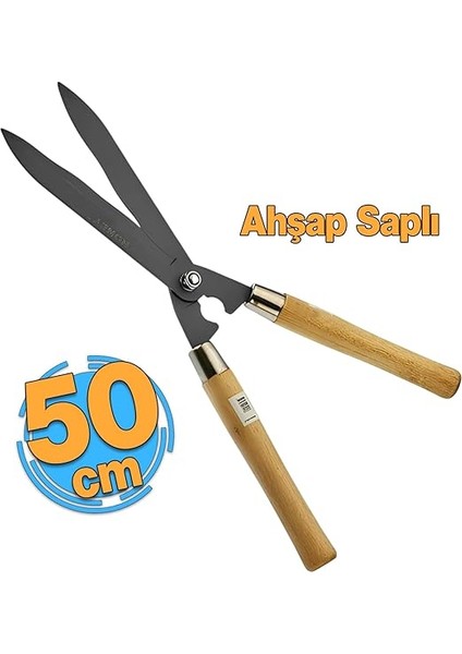 Çim Budama Makası Çalı Çimen Biçme Kesme Makas 50 cm Keskin Metal Bıçkı 1 Adet fırsatları