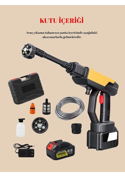 Basınçlı Yıkama Tabancası – 290 Psı, Köpük Aparatlı, Fırçasız Motor, Napcoo WATERGUN1000 fiyatları