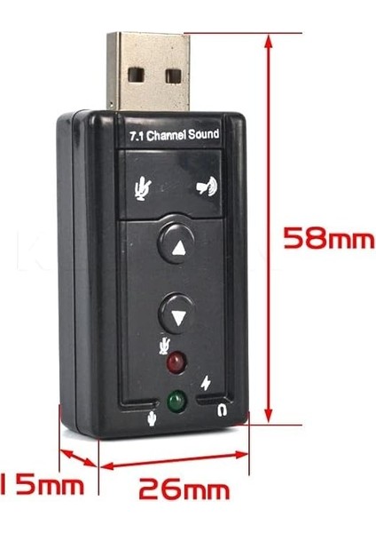 DK-AC-USC71 USB 2.0, 2.0 7.1 Kanal Çıkış modelleri
