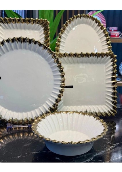 Royking 5 Parça Servis Sunum Tabak Seti modelleri