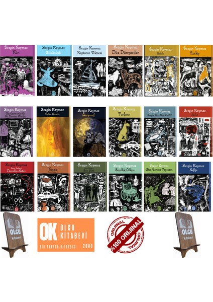 Sevinç Kuşları 1.2.3 - Kün - Zindankale - Düz Dünyacılar - Kaptanın Nteknesi / 18 Kitap Full Set - Sezgin Kaymaz