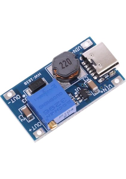 MT3608 Type C USB 28V 2A Dc Boost Modül Ayarlanabilir Voltaj Yükseltici Güç Kaynağı Step Up Dc Çevir
