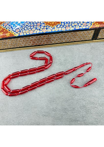 Fahrettin Bülbül Kırmızı Eski Avusturya Oyun Zarı Tespih – Bülbül Atölye Özel Eseri fiyatları