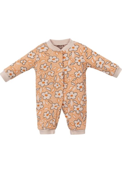 Bebe Hana Çiçek Baskılı Kız Bebek Üçlü Tulum fiyatları