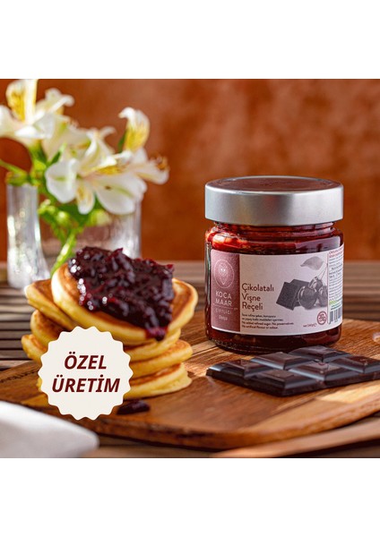 Şeker Ilavesiz Çikolata Vişne Reçeli 240 gr modelleri