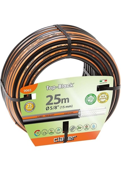 9065 Top Black Sulama Hortumu, 25 M, 5/8”