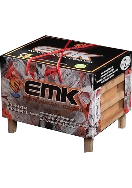 Pratik Mangal Kömürü, 2 kg x 2 Adet, Barbekü ve Mangal Için fiyatları