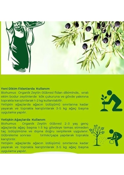 Zeytin Için, Organik Gübre, Organik Sertifikalı, Kök Geliştirici, Toprak Düzenleyici, Bitki Besleyici, 5 Litre (1) modelleri
