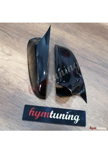 Astra Ile Uyumlu H Yarasa Ayna Kapağı - Parlak Siyah, Makyajlı, 2009+ modelleri