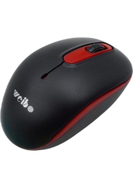 Weibo 1600/2400/3200 Dpi Kablosuz Mouse 2.4 Ghz RF-4005 Siyah/kırmızı fiyatları