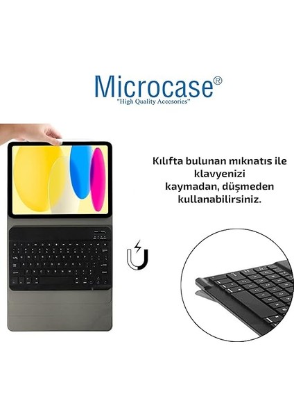 iPad 10.nesil 10.9 Inch 2022 Bluetooth Klavyeli Standlı Kılıf - Bkk1 modelleri