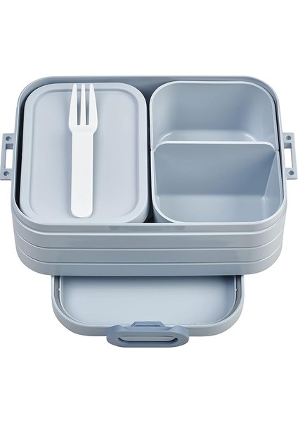 - Yemek Kutusu Take A Break Midi – Bölmeli Beslenme Kutusu – 4 Tereyağı Ekmeği Için Uygundur – 900 ml – Nordic Blue