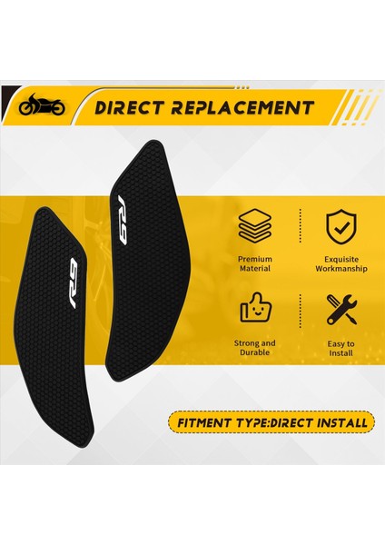 Motosiklet Tankı Koruyucusu Kayma Önleyici Çıkartmalar Yamaha Yzf R9 Yzf-R9 2025- (Yurt Dışından) indirimleri