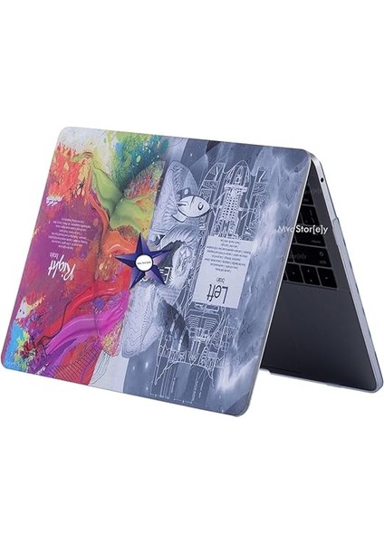 Macbook Pro Kılıf 13 Inç M1-M2 A1706-08 A1989 A2159 A2251 A2289 A2338 ile Uyumlu Brain Gri fırsatları